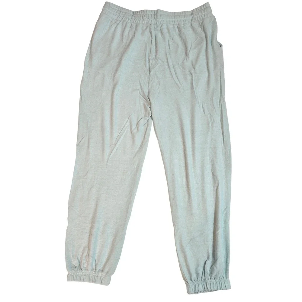 RISEN  Light Blue Sweatpants Joggers Lounge Pants Elastic Waist Pockets Size 1XL